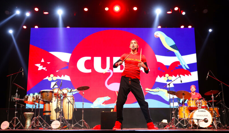 A segment of the SAMAJAM Musical World Tour