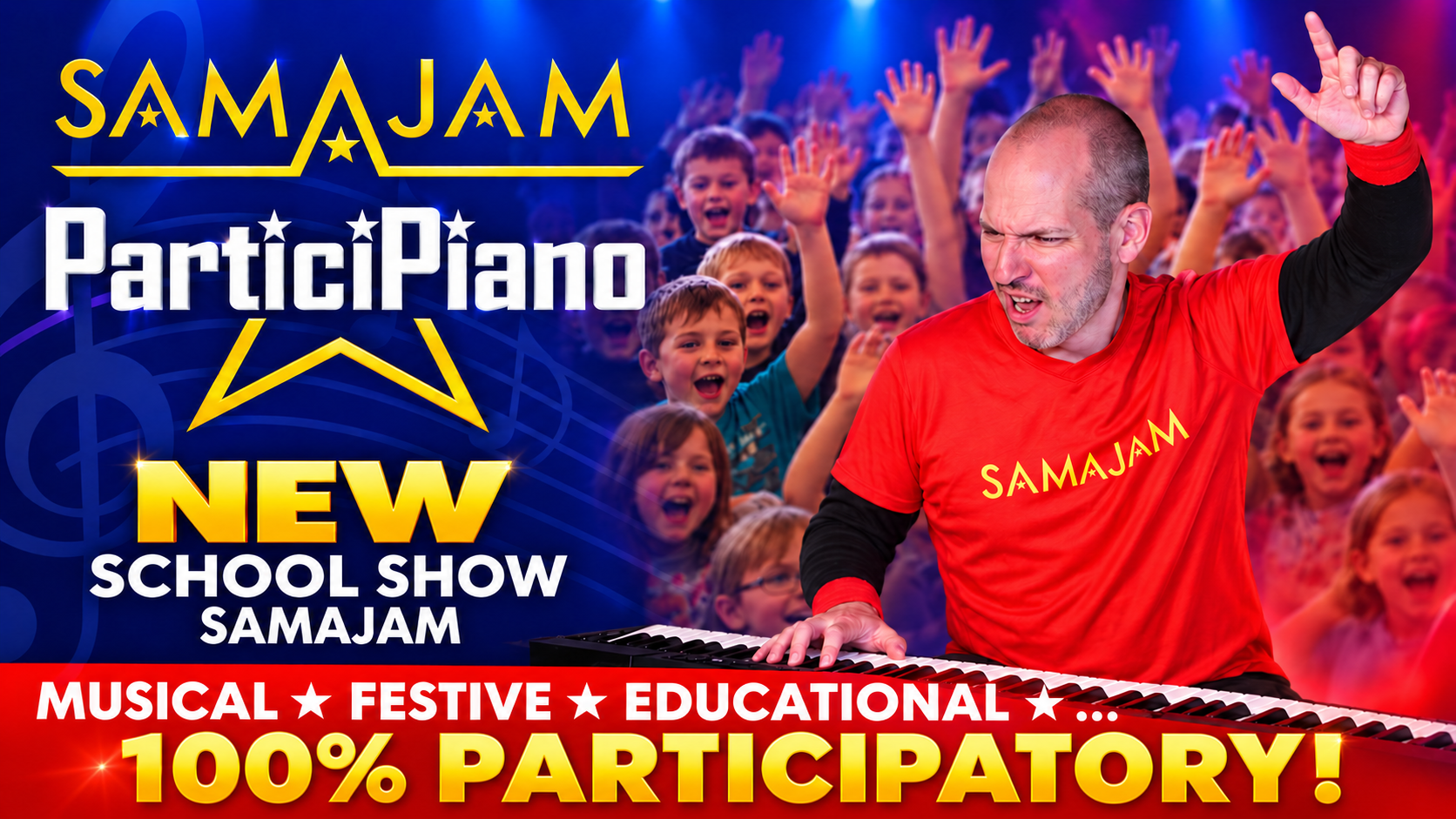 ParticiPiano by SAMAJAM — English show poster